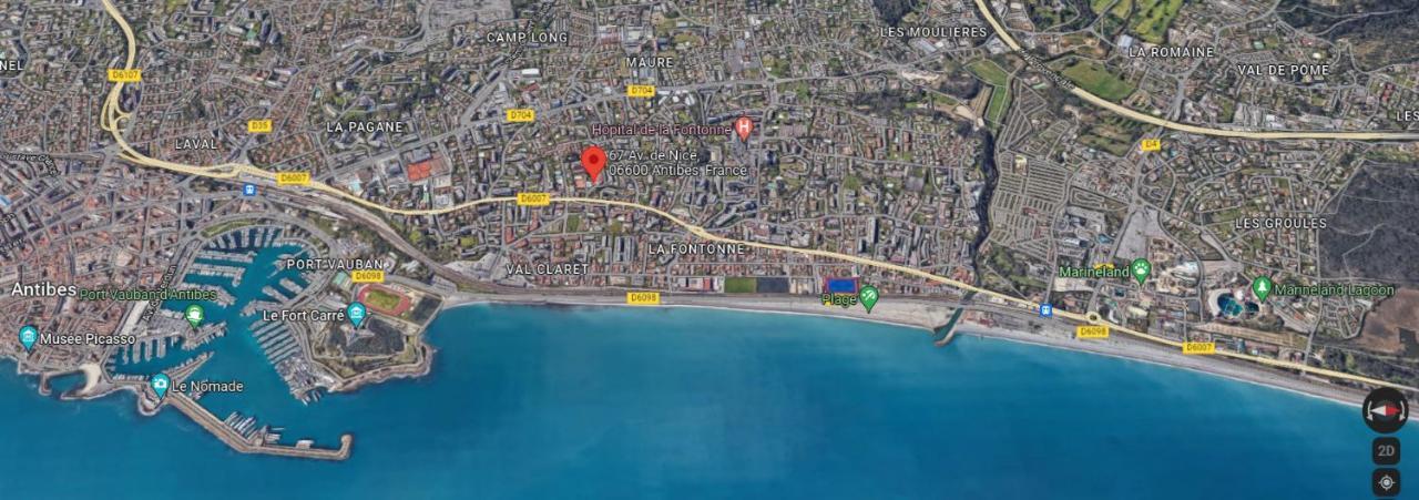 Antibes Secured Parc Velusine With Private Parking, Terrace, Pools And Tennis Courts. Exterior photo